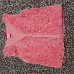 Pink Fuax Fur Girls Love Pink Vest